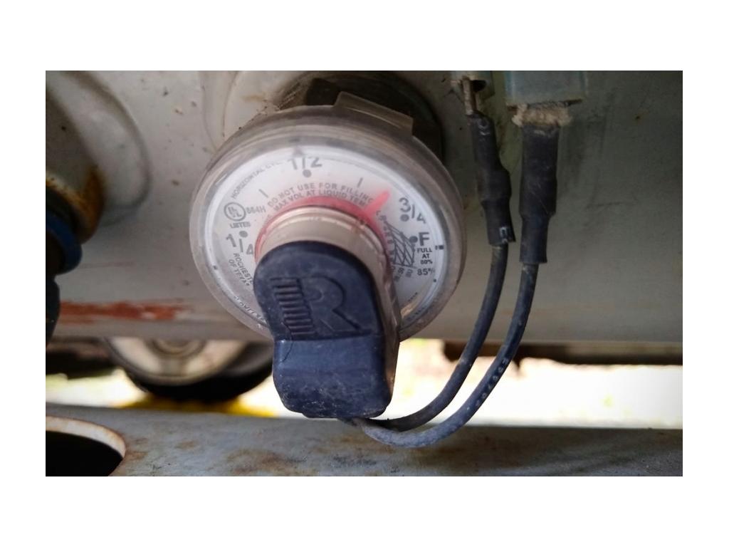 Analog propane gauge
