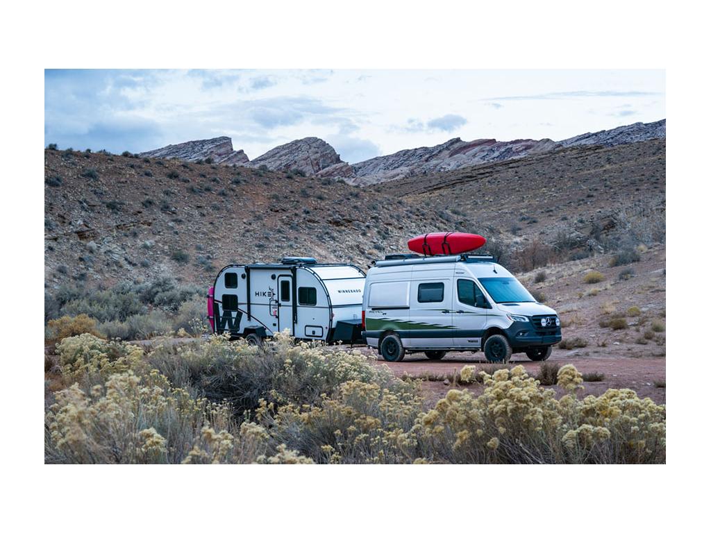 Winnebago Revel pulling Winnebago HIKE