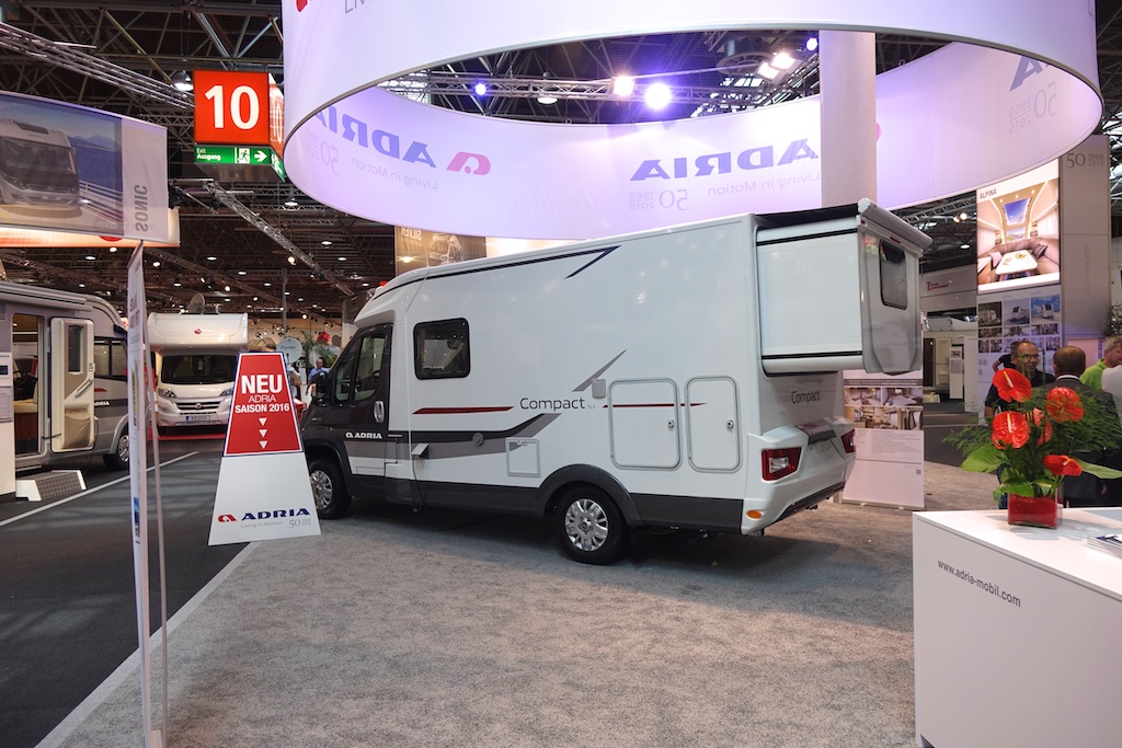 Adria small rear slide on display.