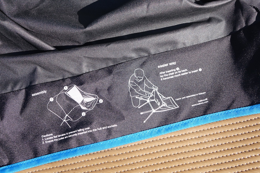 Helinox chairs assembly instructions.