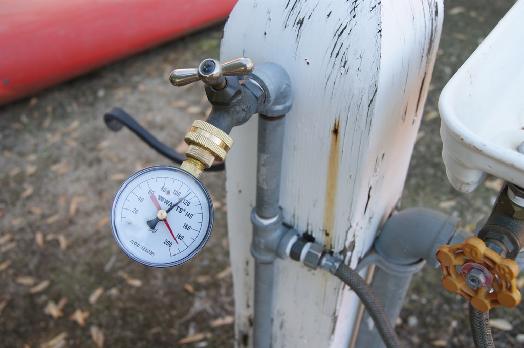 Pressure meter.