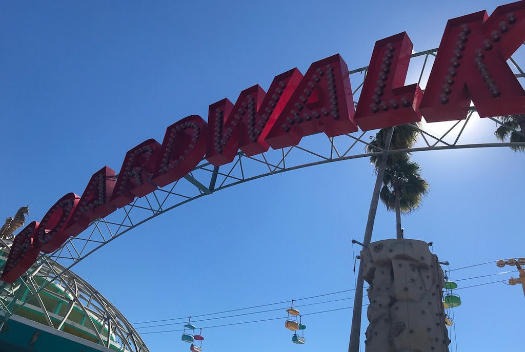 Boardwalk sign.