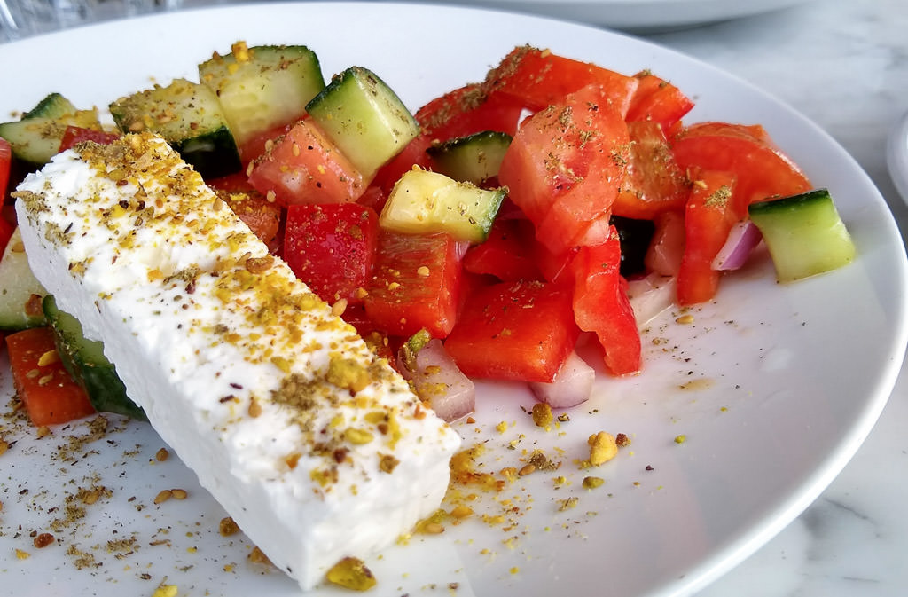 Food on a plate.